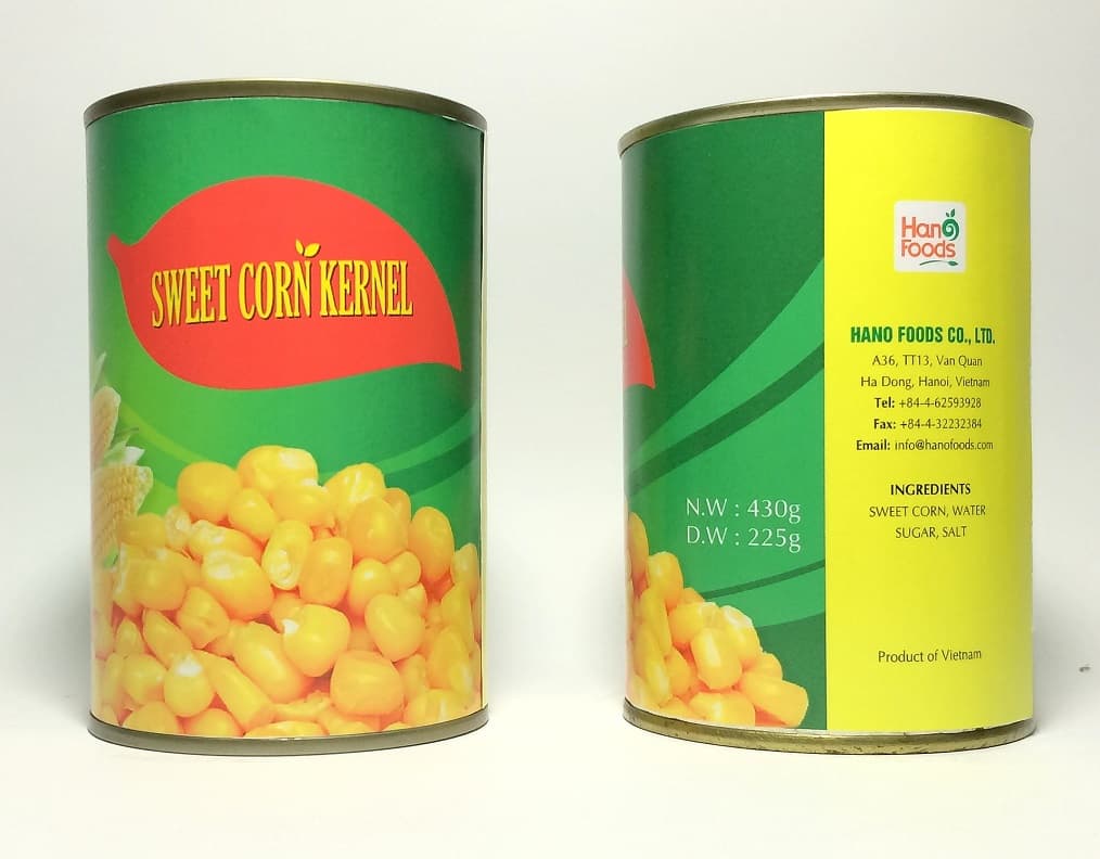 Wholesale canned sweet corn kernel